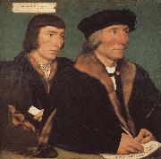Hans Holbein Thomas and his son s portrait of John oil painting on canvas